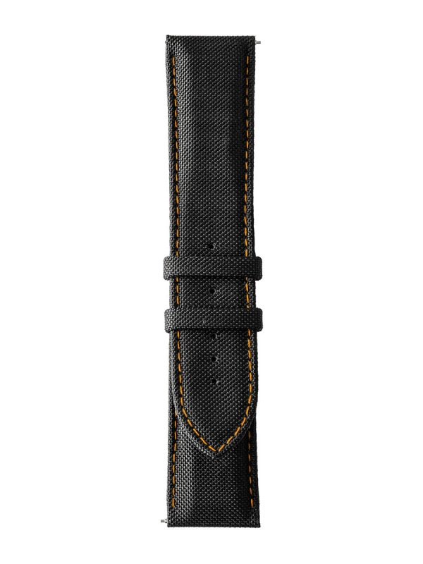 Produit Bracelet HD7 tissu Cordura noir piqûre orange Image