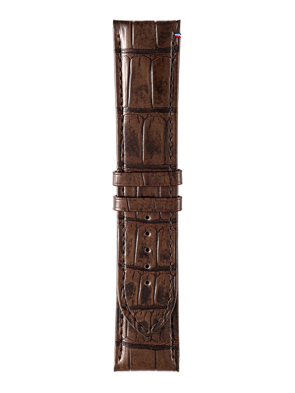 Produit Bracelet HD1CO alligator marron brillant Image