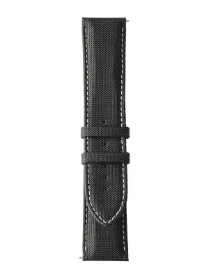 Bracelet HD7 tissu Cordura noir piqûre blanche