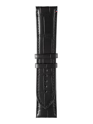 Bracelet HD1CO alligator noir brillant